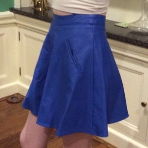 Vegan Leather skater skirt